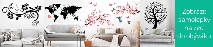 samolepky na stenu do ob&yacute;vačky