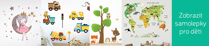 samolepky na stenu pre deti