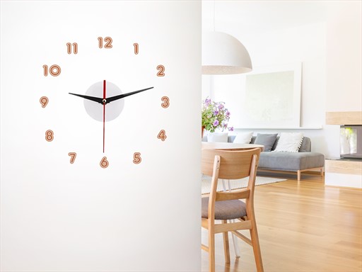 Hodiny s čísly 05 samolepky na zeď, Hodiny s čísly 05 nálepky na stěnu, Hodiny s čísly 05 dekorace na zdi, Hodiny s čísly 05 tapety na zdi