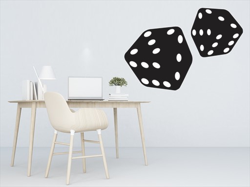 hrací kostky samolepky na zeď, hrací kostky nálepky na zeď, hrací kostky dekorace na zeď, hrací kostky samolepící nálepky na zeď