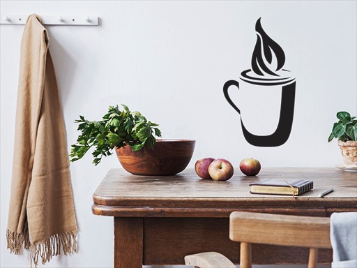 Káva 05 samolepky na zeď, Káva 05 dekorace na zeď, Káva 05 samolepící dekorace na zdi, Káva 05 nálepky na stěnu