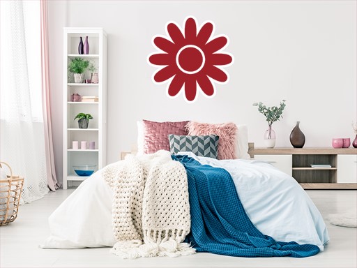 Květina 01 samolepka na zeď, Květina 01 nálepky na zeď, Květina 01 dekorace na stěnu, Květina 01 samolepící dekor na stěny, Květina 01 samolepící tapety na zeď
