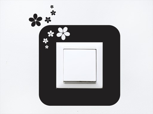 Květiny na vypínač 01  samolepky na zeď, Květiny na vypínač 01 nálepky na zeď, Květiny na vypínač 01 dekorace na zeď, Květiny na vypínač 01 samolepící nálepky na zeď