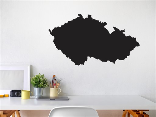 Mapa Česko samolepky na zeď, Mapa Česko nálepky na zeď, Mapa Česko dekorace na zeď, Mapa Česko samolepící nálepky na zeď