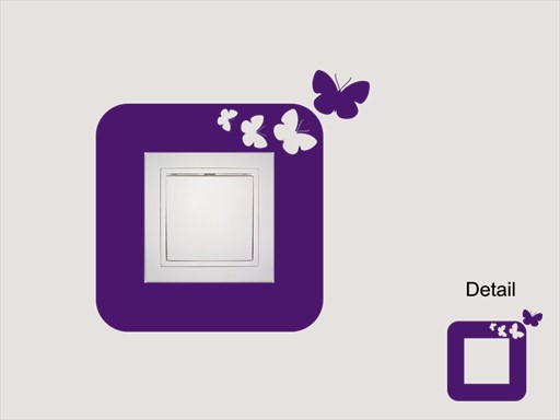 Motýlci na vypínač 1 samolepky na zeď, Motýlci na vypínač 1 nálepky na zeď, Motýlci na vypínač 1 dekorace na zeď, Motýlci na vypínač 1 samolepící nálepky na zeď