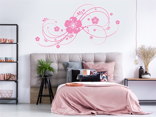 Přírodní rostlinný motiv samolepka na zeď, Přírodní rostlinný motiv nálepky na zeď, Přírodní rostlinný motiv dekorace na stěnu, Přírodní rostlinný motiv samolepící dekor na stěny, Přírodní rostlinný motiv samolepící tapety na zeď