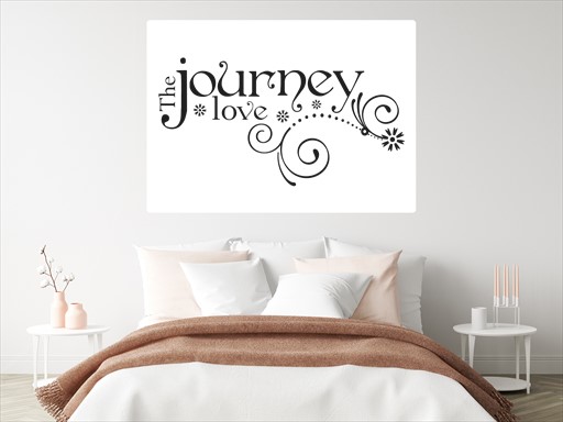 The journey love samolepky na zeď, The journey love dekorace na zeď, The journey love samolepící dekorace na zdi, The journey love nálepky na stěnu