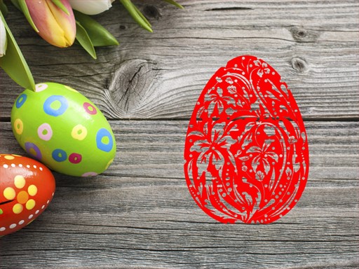 Vajíčko s kytičkama samolepka na zeď, Vajíčko s kytičkama nálepky na zeď, Vajíčko s kytičkama dekorace na stěnu, Vajíčko s kytičkama samolepící dekor na stěny, Vajíčko s kytičkama samolepící tapety na zeď