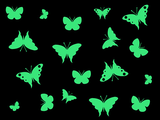 motýle svietiace, 3D samolepky na stenu motýle svietiace, 3D nálepky na stenu motýliky luminiscenčné, 3D dekorácie na stenu motýliky svietiace, 3D dekorácie motýle svietiace, 3D samolepky na stenu motýle svietiace, 3D nálepky na stenu múr nalepovací svietiaci motýliky