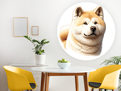 Akita inu samolepky na stenu, Akita inu nálepky na stenu, Akita inu dekorácie na stene, Akita inu tapety na stene
