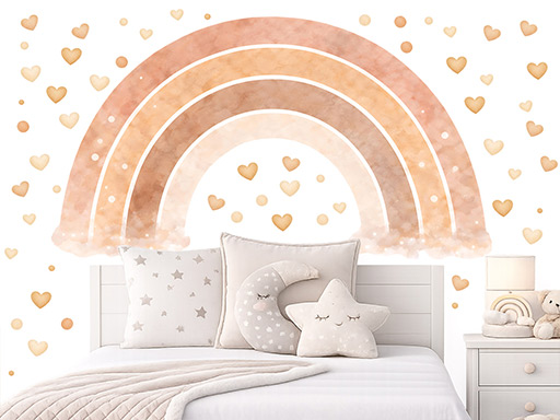 Akvarelová dúha boho