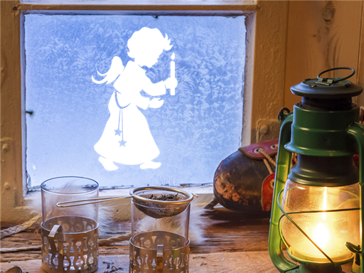 Anjel vianočné samolepka na okno, Anjel vianočné nálepky na stenu, Anjel vianočné dekorácie na stenu, Anjel vianočné samolepiaci dekor na steny, Anjel vianočné samolepiace tapety na okno