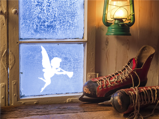 Anjelik vianočné samolepka na okno, Anjelik vianočné nálepky na stenu, Anjelik vianočné dekorácie na stenu, Anjelik vianočné samolepiaci dekor na steny, Anjelik vianočné samolepiace tapety na okno