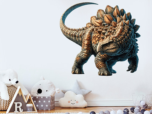 Ankylosaurus samolepky na zeď, Ankylosaurus nálepky na stěnu, Ankylosaurus dekorace na zeď, Ankylosaurus samolepky na zeď, Ankylosaurus nálepka na stěnu