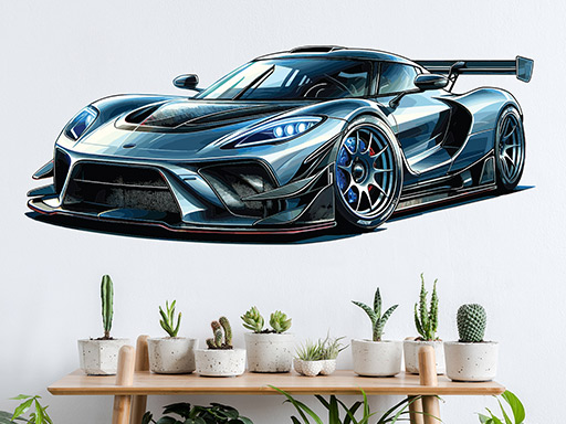Auto supersport samolepky na zeď, Auto supersport nálepky na stěnu, Auto supersport dekorace na zdi, Auto supersport tapety na zdi