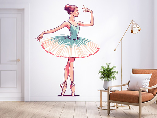 Baletka 03 samolepky na stenu, Baletka 03 nálepky na stenu, Baletka 03 dekorácie na stene, Baletka 03 tapety na stene