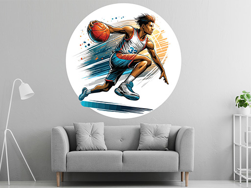 basketbalista 05 samolepky na stenu, basketbalista 05 nálepky na stenu, basketbalista 05 dekorácie na stenu, basketbalista 05 samolepiace nálepky na stenu