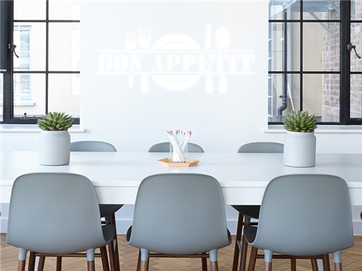Bon Appetit samolepky na stenu, Bon Appetit nálepky na stenu, Bon Appetit dekorácie na stene, Nápis Bon Appetit tapety na stene