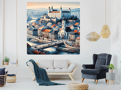 Bratislava samolepky na stenu, Bratislava nálepky na stenu, Bratislava dekorácie na stenu, Bratislava samolepiace nálepky na stenu