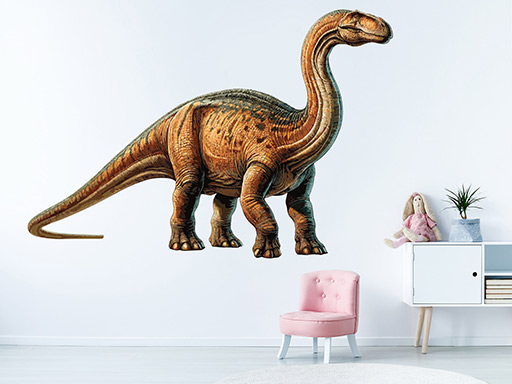 Brontosaurus samolepky na zeď, Brontosaurus samolepka na stěnu, Brontosaurus nálepky na zeď, Brontosaurus nálepky na stěnu