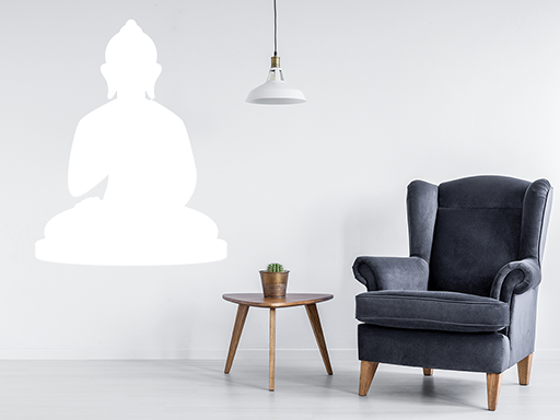 Budha samolepky na stenu, Budha nálepky na stenu, Budha dekorácie na stenu, Budha samolepiace nálepky na stenu