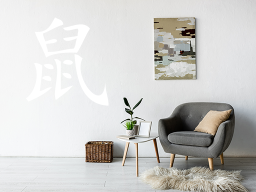 Nálepka na stenu s motívom čínskej zverokruhu krysa, samolepky na stenu s motívom čínskej zverokruhu krysa, dekorácia na stenu s motívom čínskej zverokruhu krysa, samolepiaca dekorácia na stenu s motívom čínskej zverokruhu krysa, samolepiaca tapeta s motívom čínskej zverokruhu krysa