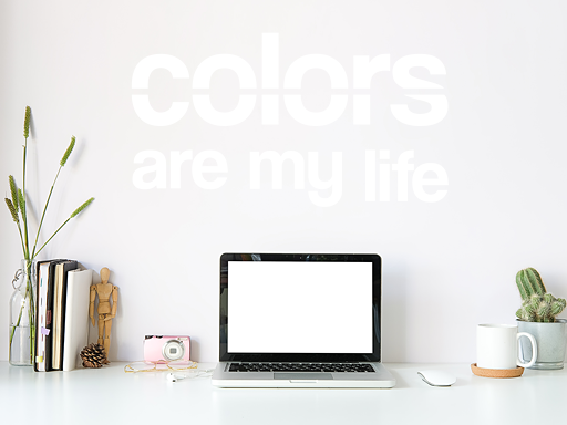 Farby sú môj život nálepka na stenu, Farby sú môj život dekorácia na stenu, Farby sú môj život samolepiaca dekorácia na stenu, Farby sú môj život nálepky na stenu