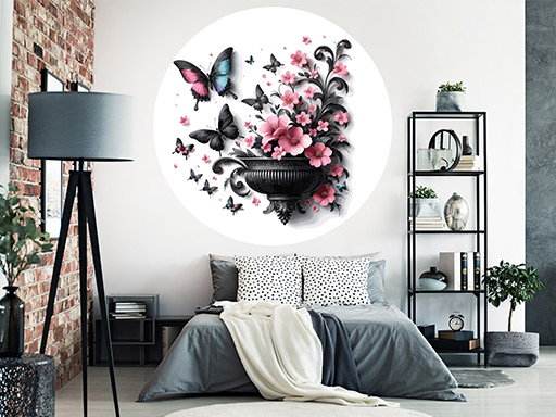 Dekor s motýlikmi samolepky na stenu, Dekor s motýlikmi nálepky na stenu, Dekor s motýlikmi dekorácie na stene, Dekor s motýlikmi tapety na stene