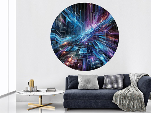 Digitálne abstrakcie samolepky na stenu, Digitálne abstrakcie nálepky na stenu, Digitálne abstrakcie dekorácie na stenu, Digitálne abstrakcie samolepiace nálepky na stenu