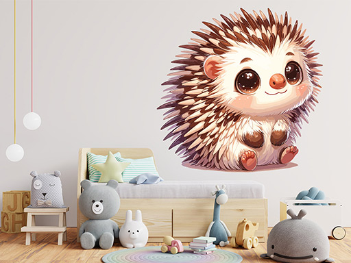 Dikobraz samolepky na stenu, Dikobraz nálepky na stenu, Dikobraz dekorácie na stenu, Dikobraz samolepiace nálepky na stenu