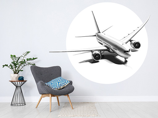 Dopravné lietadlo samolepky na stenu, Dopravné lietadlo nálepky na stenu, Dopravné lietadlo dekorácie na stene, Dopravné lietadlo tapety na stene