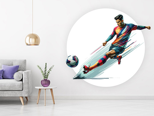 Fotbalista 03 samolepky na zeď, Fotbalista 03 dekorace na zeď, Fotbalista 03 samolepící dekorace na zdi, Fotbalista 03 nálepky na stěnu