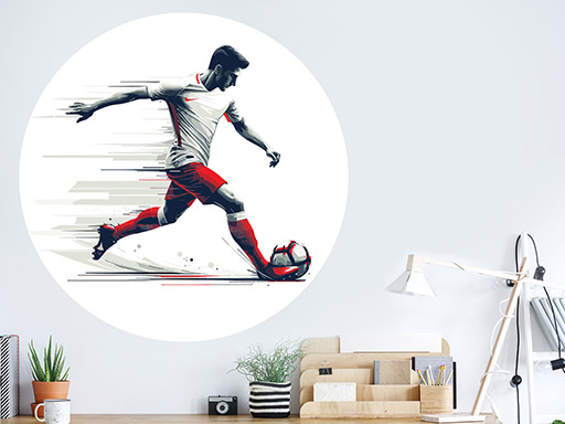 Futbalista 10 samolepky na stenu, Futbalista 10 dekorácie na stenu, Futbalista 10 samolepiace dekorácie na stene, Futbalista 10 nálepky na stenu