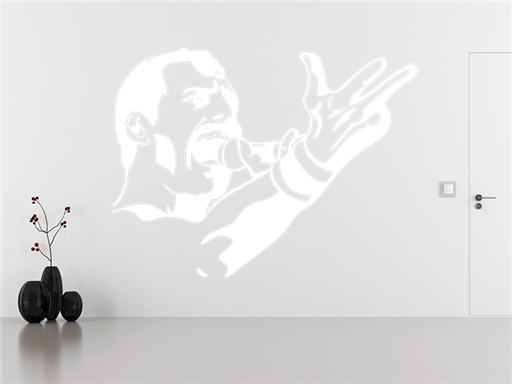 Freddy Mercury samolepka na stenu, Freddy Mercury nálepky na stenu, Freddy Mercury dekorácie na stenu, Freddy Mercury samolepiaci dekor na steny, Freddy Mercury samolepiace tapety na stenu