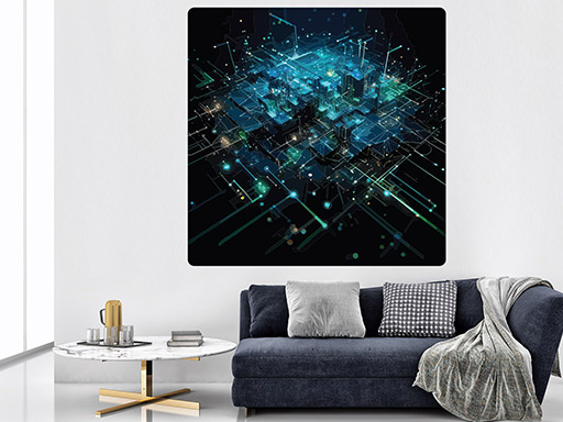 Futuristický abstrakt samolepky na stenu, Futuristický abstrakt nálepky na stenu, Futuristický abstrakt dekorácie na stenu, Futuristický abstrakt samolepiace nálepky na stenu