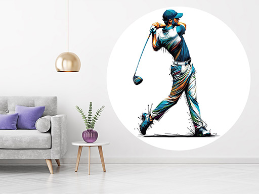 Golfista 03 samolepka na stenu, Golfista 03 nálepky na stenu, Golfista 03 dekorácie na stenu, Golfista 03 samolepiaci dekor na steny, Golfista 03 samolepiace tapety na stenu