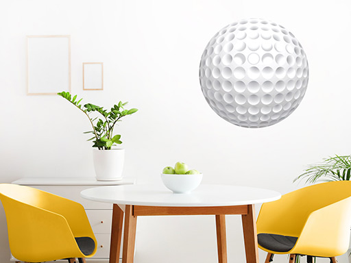 Golfová loptička samolepky na stenu, Golfová loptička nálepky na stenu, Golfová loptička dekorácie na stenu, Golfová loptička samolepiace nálepky na stenu
