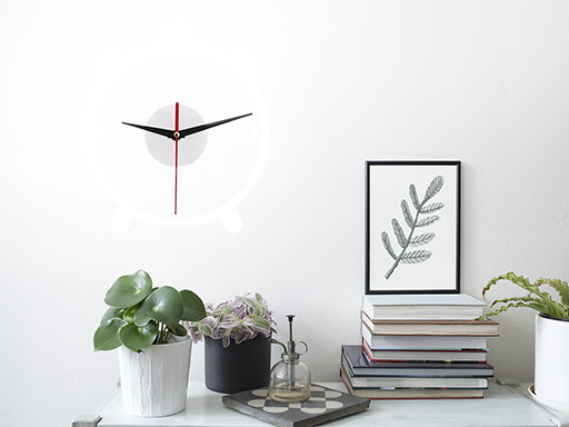 Hodiny budík samolepky na stenu, Hodiny budík nálepky na stenu, Hodiny budík dekorácie na stene, Hodiny budík tapety na stene