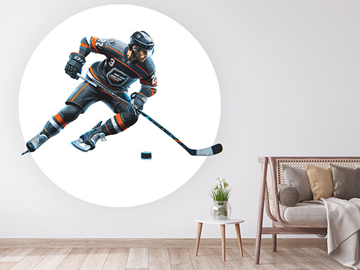 Hokejista 04 samolepka na zeď, Hokejista 04 nálepky na zeď, Hokejista 04 dekorace na stěnu, Hokejista 04 samolepící dekor na stěny, Hokejista 04 samolepící tapety na zeď
