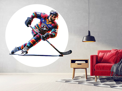 Hokejista 05 samolepka na stenu, Hokejista 05 nálepky na stenu, Hokejista 05 dekorácie na stenu, Hokejista 05 samolepiaci dekor na steny, Hokejista 05 samolepiace tapety na stenu