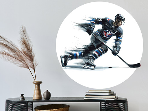 Hokejista 06 samolepka na stenu, Hokejista 06 nálepky na stenu, Hokejista 06 dekorácie na stenu, Hokejista 06 samolepiaci dekor na steny, Hokejista 06 samolepiace tapety na stenu