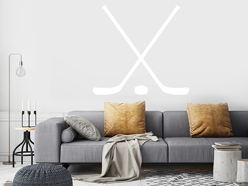 Hokejky samolepka na stenu, hokejky nálepky na stenu, hokejka samolepka na stenu, hokejky nálepky na stene