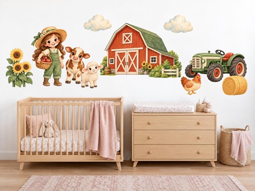 Holčička na farmě