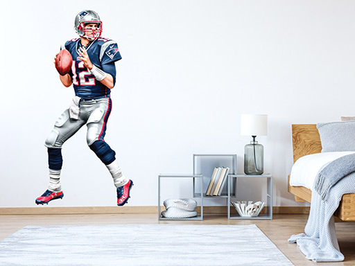 Hráč rugby samolepky na stenu, hráč americký futbal nálepky na stenu, Hráč rugby dekorácie na stenu, Hráč rugby samolepiace nálepky na stenu