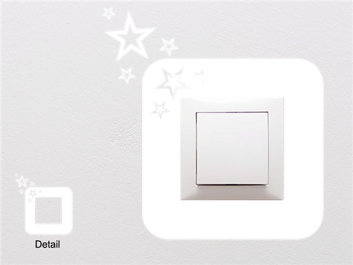 Hviezdy na vypínač samolepky na stenu, Hviezdy na vypínač nálepky na stenu, Hviezdy na vypínač dekorácie na stenu, Hviezdy na vypínač samolepiace nálepky na stenu