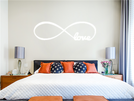Infinity love samolepky na stenu, Infinity love nálepky na stenu, Infinity love dekorácie na stene, Infinity love tapety na stene