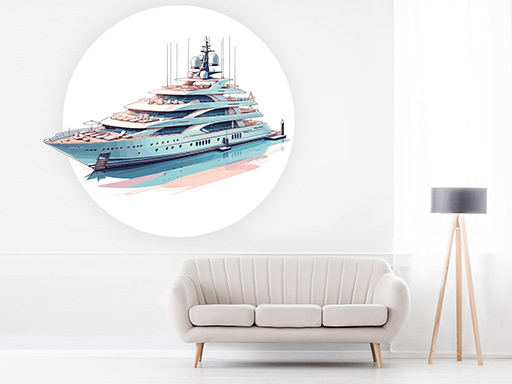 Jachta samolepky na stenu, Jachta nálepky na stenu, Jachta dekorácie na stene, Jachta tapety na stene