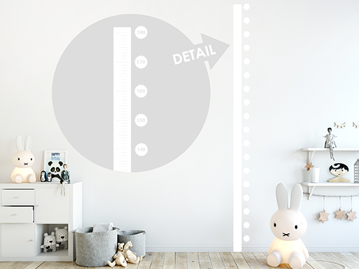 Jednoduchý detský meter samolepky na stenu, Jednoduchý detský meter nálepky na stenu, Jednoduchý detský meter dekorácie na stene, Jednoduchý detský meter tapety na stene