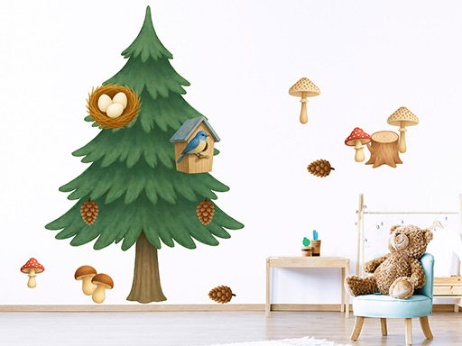 Vláčik plný zvieratiek samolepky na stenu, Vláčik plný zvieratiek nálepky na stenu pre deti, Vláčik plný zvieratiek detské dekorácie na stenu, Vláčik plný zvieratiek samolepiace nálepky na stenu