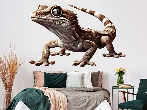 Jašterica Gekon samolepka na stenu, Jašterica Gekon nálepky na stenu, Jašterica Gekon dekorácie na stenu, Jašterica Gekon samolepiaci dekor na steny, Jašterica Gekon samolepiace tapety na stenu